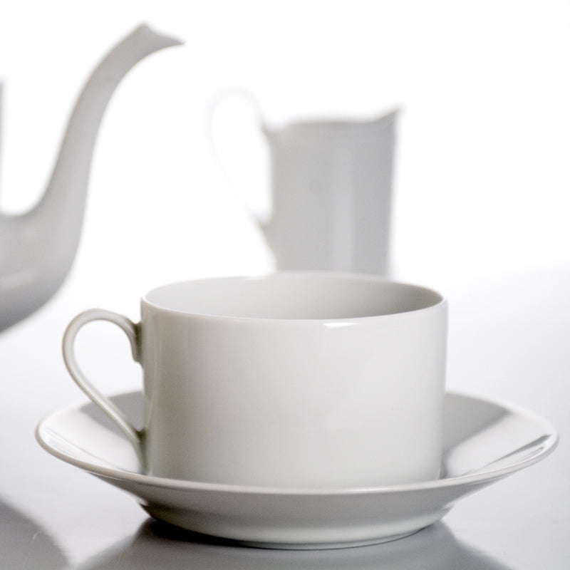 SKU# T300-REC00001 - Recamier White Breakfast Saucer - Shape Recamier - Size: 10oz