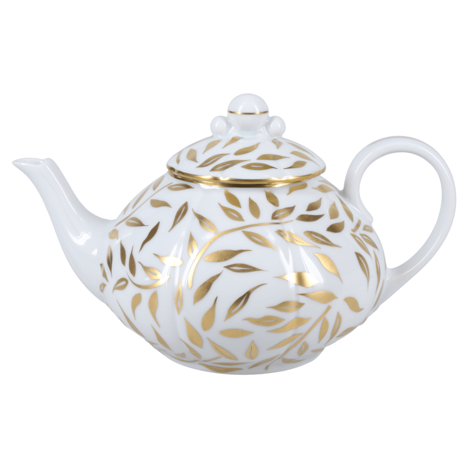 SKU# S120-NYM20583 - Tetera Olivier Gold - Forma Nymphea - Tamaño: 30oz