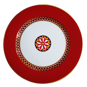 SKU# B275-REC20777 - San Marco Terracotta Band Dinner Plate - Shape Recamier - Size: 10.75"