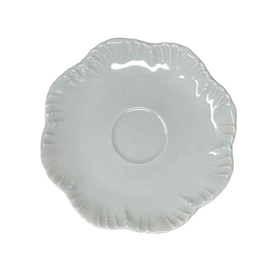 SKU# T100-OCE00001 - Ocean White Coffee Saucer - Shape Ocean
