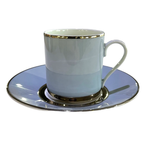 SKU# R200-REC20828 - Mak Grey Platinum Kaffeetasse - Form Recamier - Größe: 3,25 oz