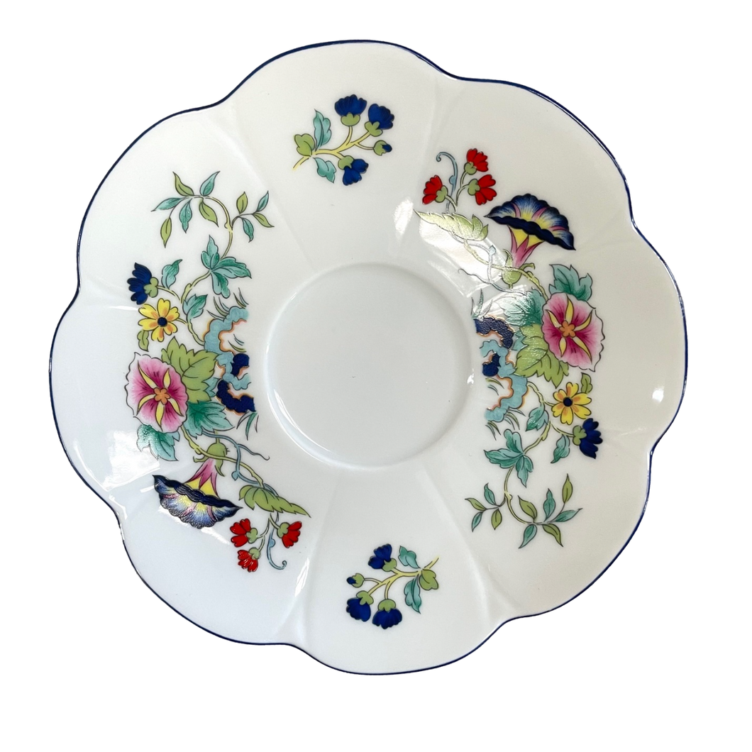 SKU# T200-NYM20805 - Platillo de té Paradis Bleu - Forma Nymphea