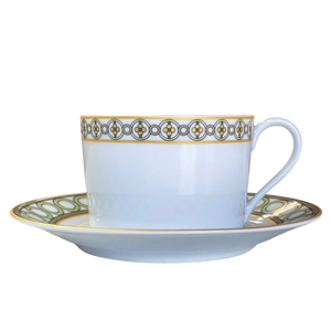 SKU# T200-REC20819 - Jardin Francais Tea Saucer - Shape Recamier