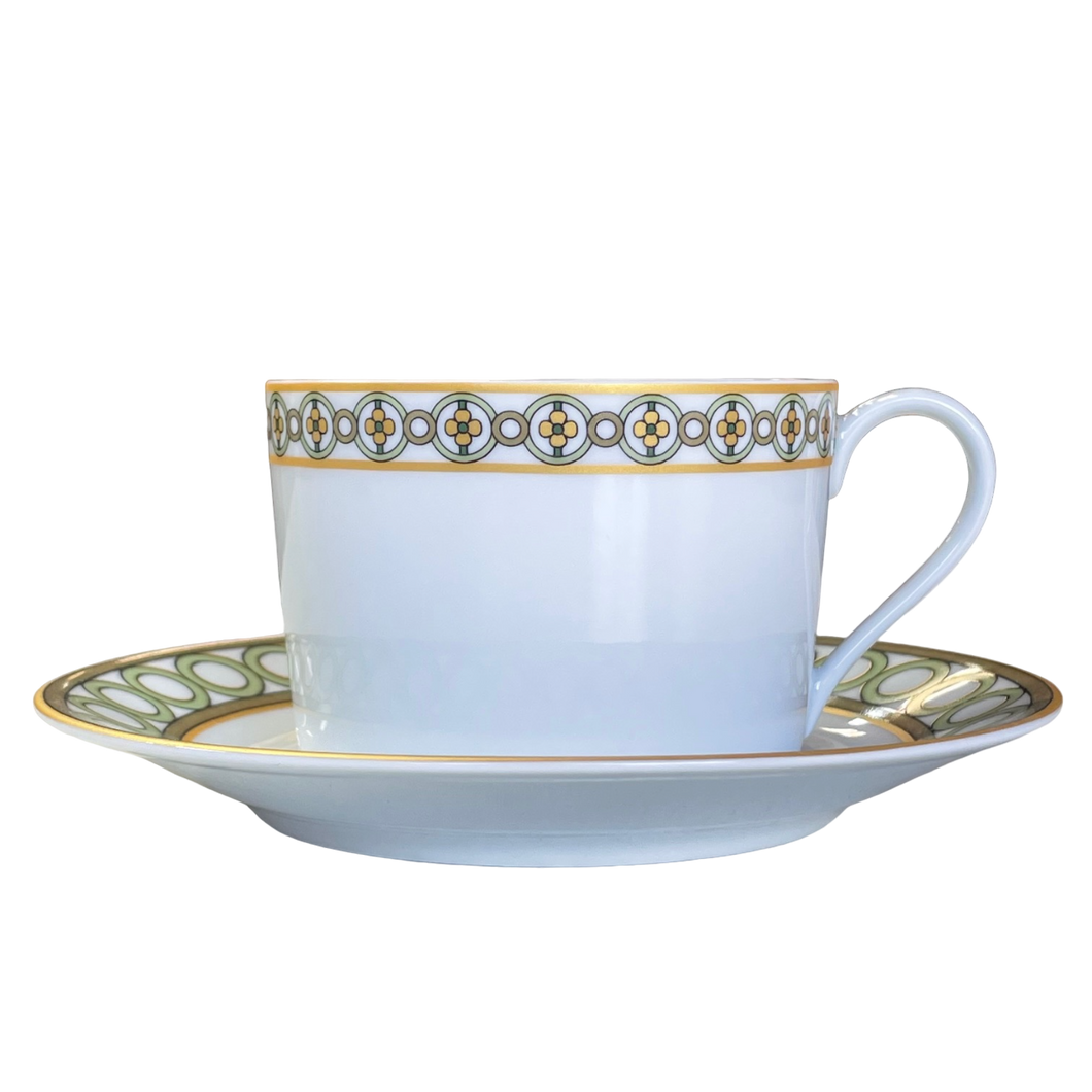 SKU# T200-REC20819 - Jardin Francais Tea Saucer - Shape Recamier
