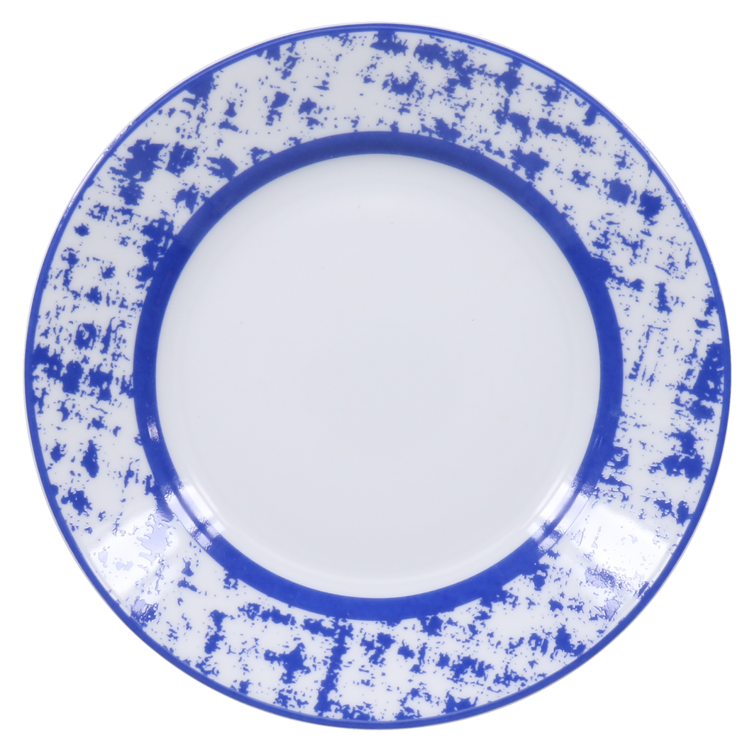 SKU# B160-REC20846 - Tweed Bleu Brot- und Butterteller - Form Récamiere - Größe: 6,25