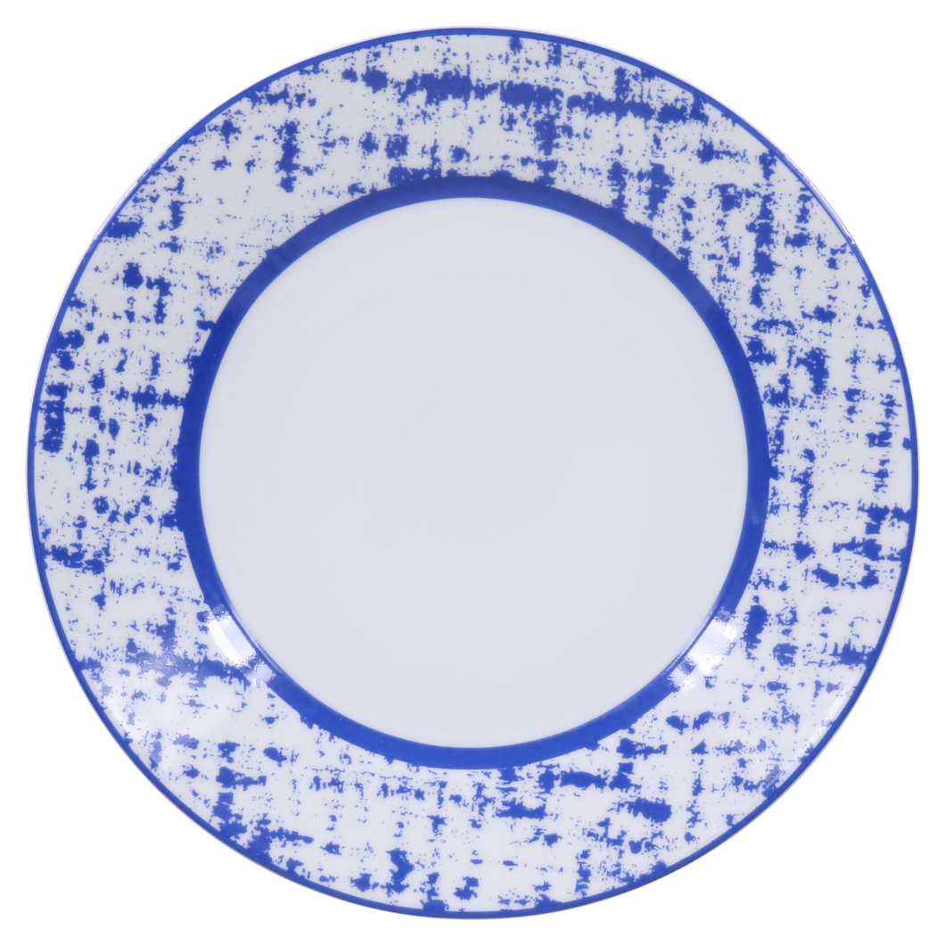 SKU# B220-REC20846 - Tweed Bleu Dessertteller - Form Récamiere - Größe: 8,5