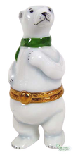 Load image into Gallery viewer, SKU# R108 - POLAR BEAR With  GREEN SCARF
