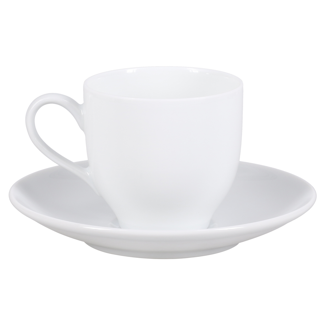 SKU# R200-VIE00001 - Coupe White Coffee Cup - Shape Coupe