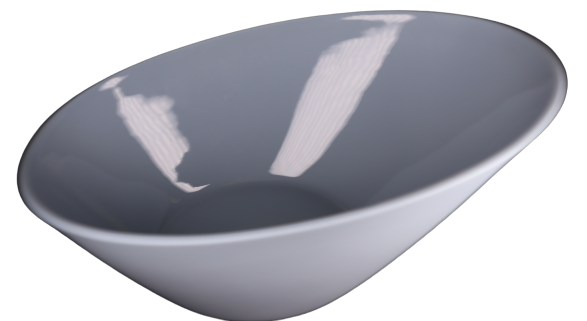 000441  Small Salad Bowl - Marongiu Collection - Sten Pale Blue