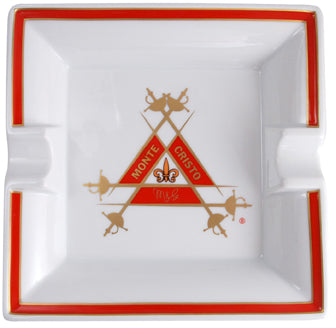 SKU# 16219 - Ashtray Monte Cristo Square Red