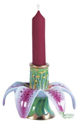 SKU# 3333 - Candlestick: Tiger Lily – www.limoges.com