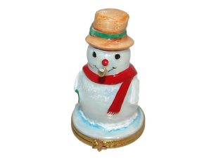 SKU# 3652 - Muñeco de nieve con tubo dorado
