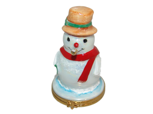 SKU# 3652 - Snowman w/gold pipe