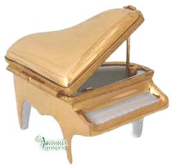 SKU# 3666 - Gold Mini Piano
