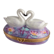 Load image into Gallery viewer, SKU# 3696 - Two Swans on Waterlilies
