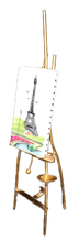 Load image into Gallery viewer, SKU# 37021 Parisian artist easel with Eiffel Tower.
