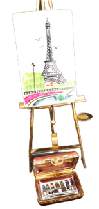 SKU# 37021 Parisian artist easel with Eiffel Tower.