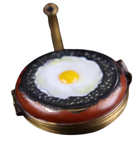 Load image into Gallery viewer, SKU# 37031 - Antique old fashion pan with a sunny side up egg - (RETIRED)
