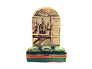 SKU# 3703 - Winter Window of Sacre Coeur