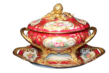 Load image into Gallery viewer, SKU# 4546 Large Soup Tureen &quot;Marquise de Pompadour&quot;
