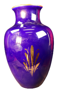 SKU# 4549 Medium vase Nevers Cobalt Blue