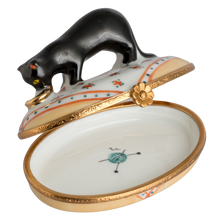 Load image into Gallery viewer, SKU# 6024 - Black Cat With Gold Dish
