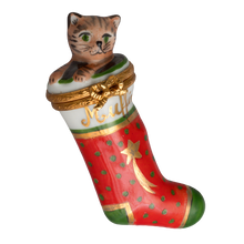 Load image into Gallery viewer, SKU# 6317 - Stocking W/ Kitten - Muffin
