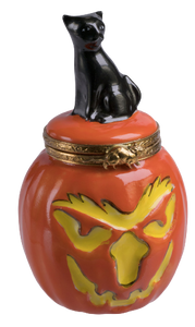 SKU# 6374 - Calabaza con gato negro