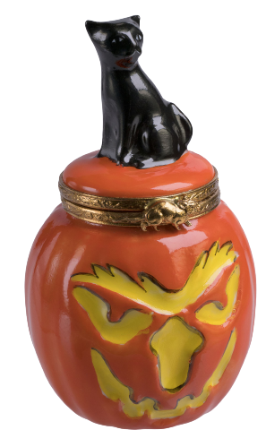SKU# 6374 - Calabaza con gato negro