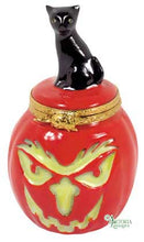 Cargar imagen en el visor de la galería, SKU# 6374 - Calabaza con gato negro
