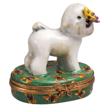 Load image into Gallery viewer, SKU# 7134 - Bichon Frise Green Base

