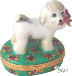 SKU# 7134 - Base verde Bichón Frisé