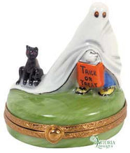Load image into Gallery viewer, SKU# 7233 - Trick Or Treater With Cat
