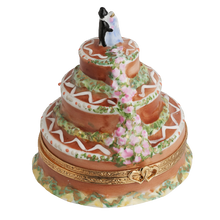 Cargar imagen en el visor de la galería, SKU# 7340 - Pastel de bodas de chocolate
