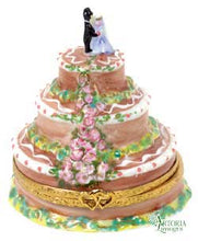 Cargar imagen en el visor de la galería, SKU# 7340 - Pastel de bodas de chocolate
