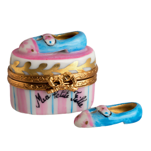 SKU# 7501 - Zapatos Mary Jane Azul Bebé