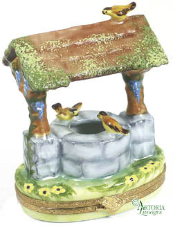 SKU# 7538 - Wishing Well W/Yellow Birds