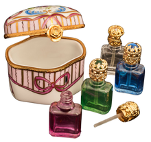 Load image into Gallery viewer, SKU# 7648 - Odd Shape w/4 Perfume Bottles
