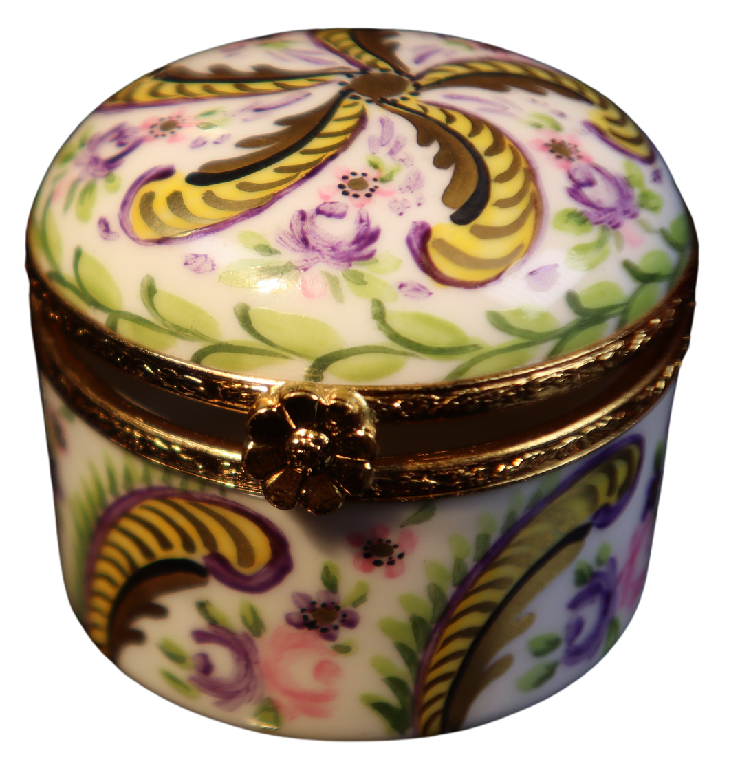 SKU# 7665 - Caja para sombreros redonda: Fontainebleau - (RETIRADA)
