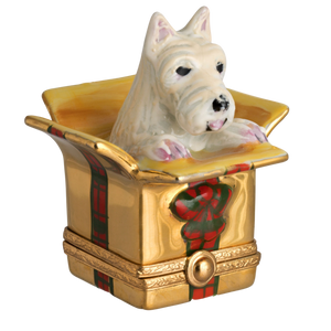 SKU# 7675 - Westie in Present Box