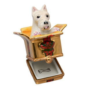 SKU# 7675 - Westie in Present Box