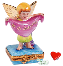 Cargar imagen en el visor de la galería, SKU# 7733 - Ángel de San Valentín dorado brillante
