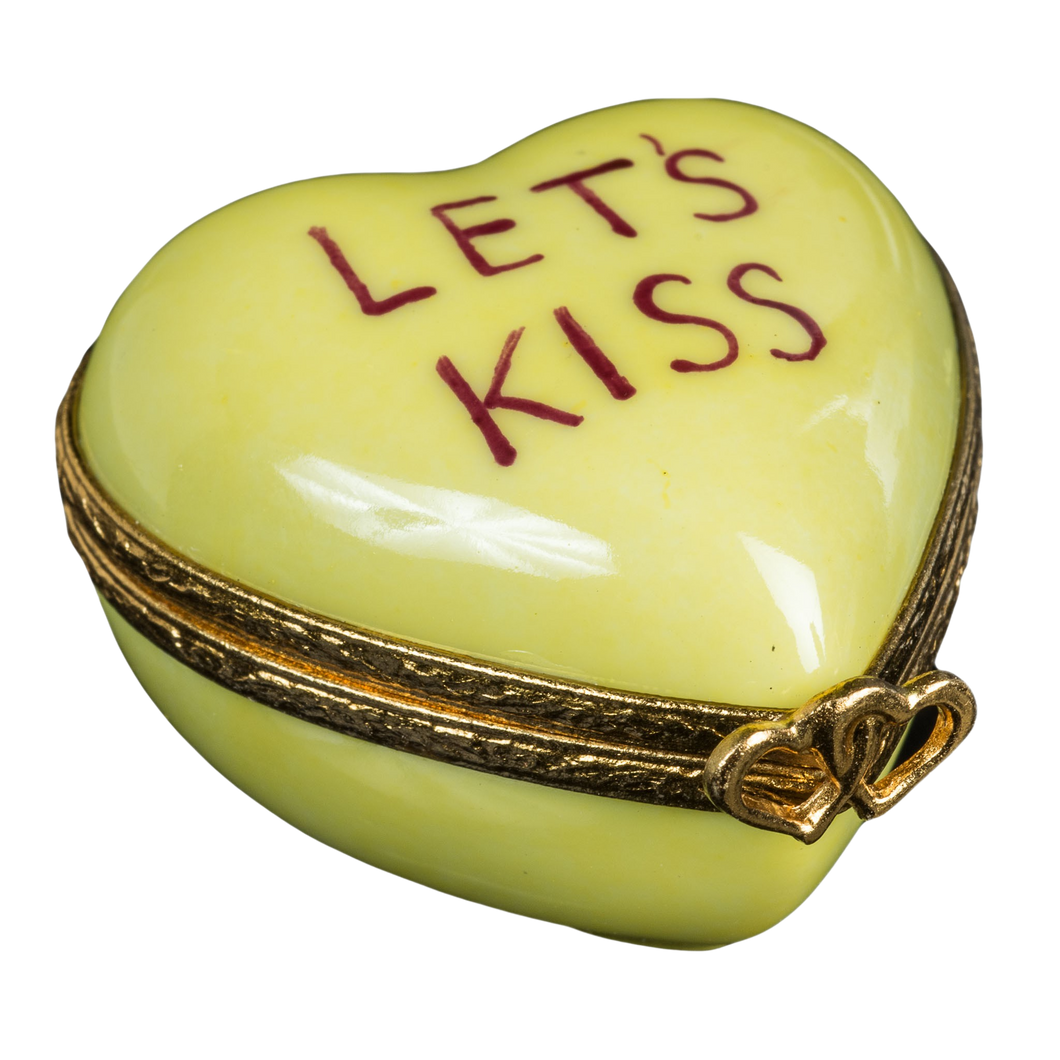 SKU# 7791 - Corazón *Let's Kiss* Amarillo