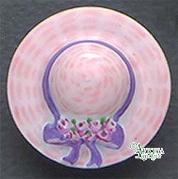 SKU# 8919 -  Women's Hat Pin Brooch: Pink