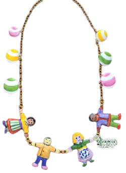 SKU# 8921 - Necklace Children of the World - (RETIRED) -