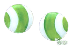 SKU# 8924 - Pendientes de globo: verde - Clip