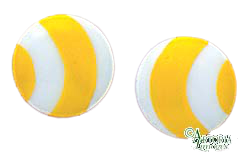 SKU# 8926 - Balloon Earrings: Yellow - Pierced