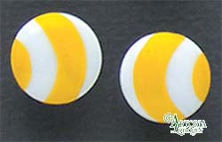 SKU# 8926 - Ballonohrringe: Gelb - Durchbohrt