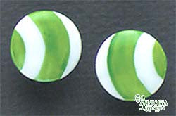 SKU# 8927 - Balloon Earrings: Green - Pierced