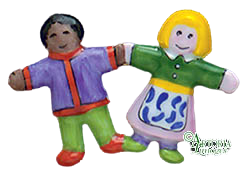 SKU# 8929 - Brooch Children of the World -